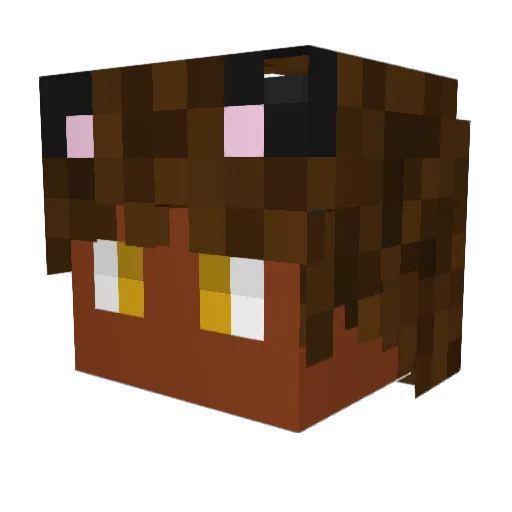 j3ruhmi Minecraft avatar head, 3D render
