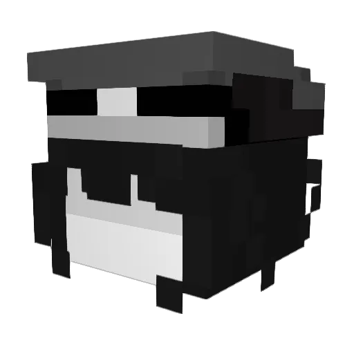 j3s_t3r Minecraft avatar head, 3D render