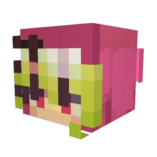 j3yde Minecraft avatar head, 3D render