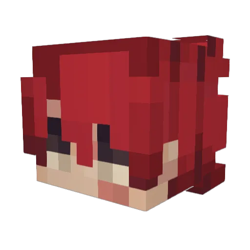 j4ckgl3 Minecraft avatar head, 3D render