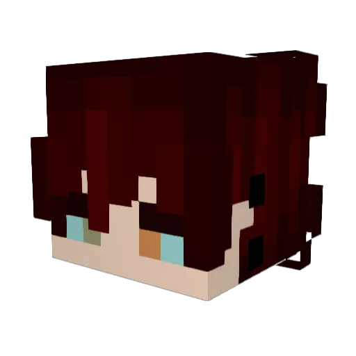 j4eho Minecraft avatar head, 3D render