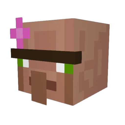 j4fferyy Minecraft avatar head, 3D render