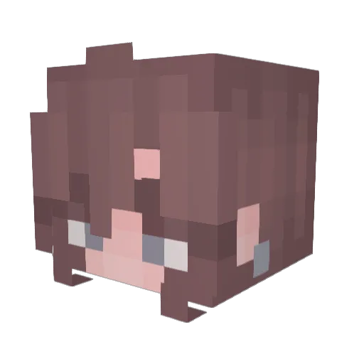 j4zzie Minecraft avatar head, 3D render