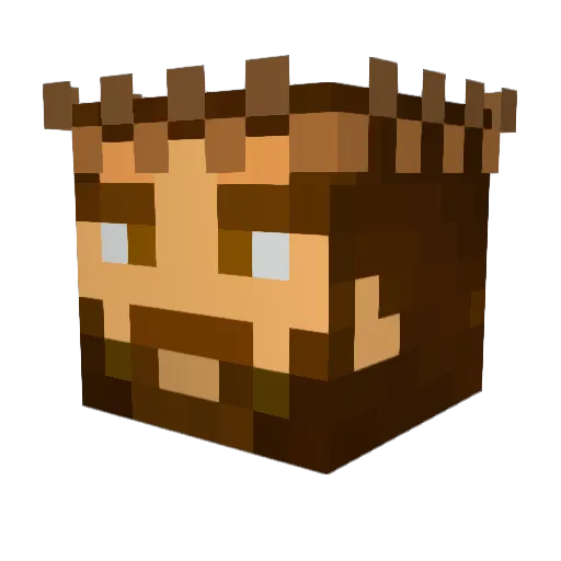j5c_ Minecraft avatar head, 3D render