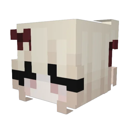 j5uu Minecraft avatar head, 3D render