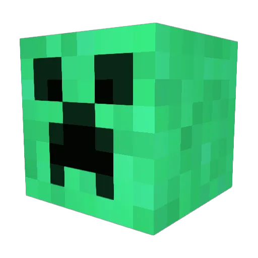 j6r Minecraft avatar head, 3D render