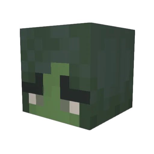 j6ss Minecraft avatar head, 3D render