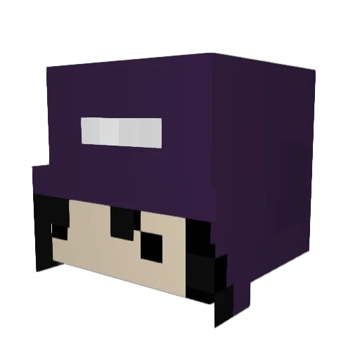 j8ziel Minecraft avatar head, 3D render