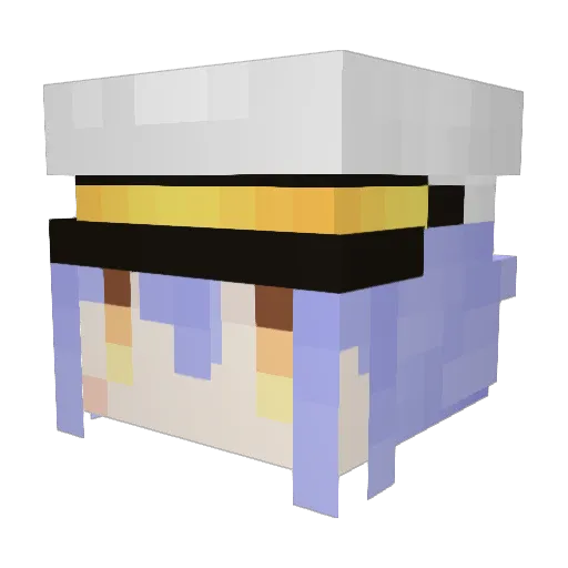 jK1058 Minecraft avatar head, 3D render