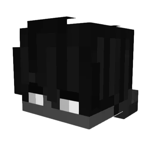 jQj0 Minecraft avatar head, 3D render