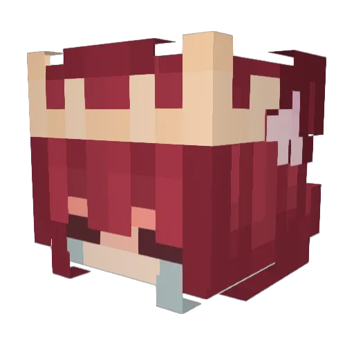 j_alyss Minecraft avatar head, 3D render