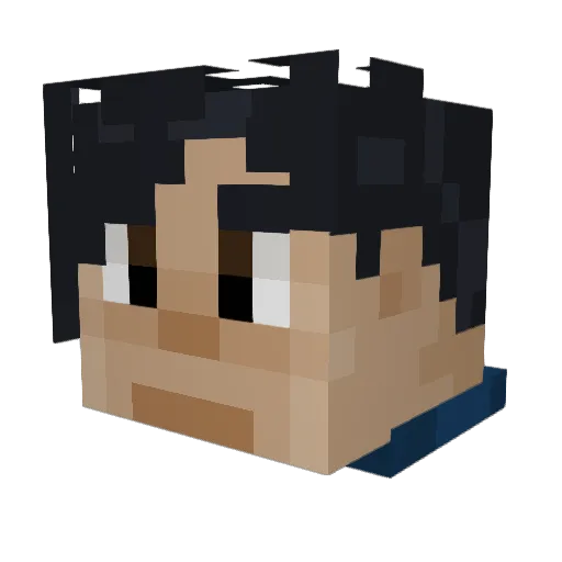 j_javierre Minecraft avatar head, 3D render