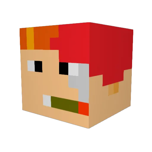 j_k0n3 Minecraft avatar head, 3D render