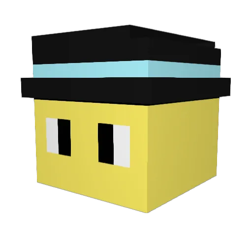 j_pee Minecraft avatar head, 3D render