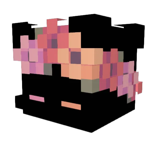 j_pr Minecraft avatar head, 3D render