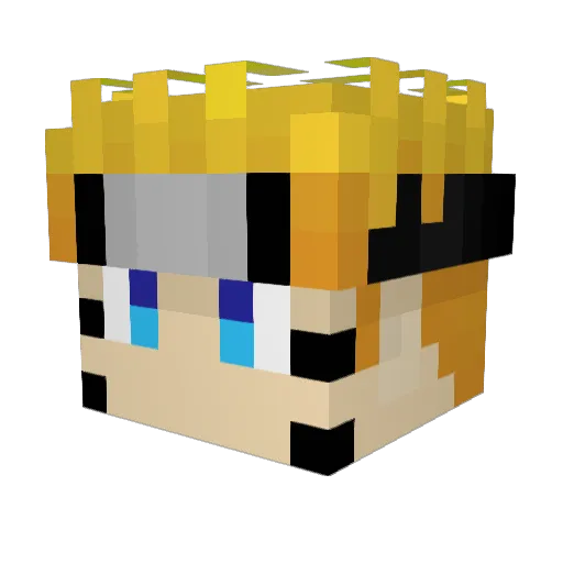 j_seven_g Minecraft avatar head, 3D render