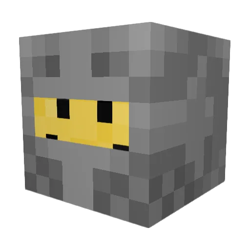 j_squiggle Minecraft avatar head, 3D render
