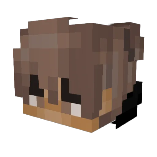 j_vx Minecraft avatar head, 3D render