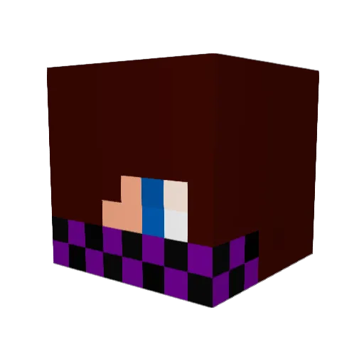 ja1183 Minecraft avatar head, 3D render
