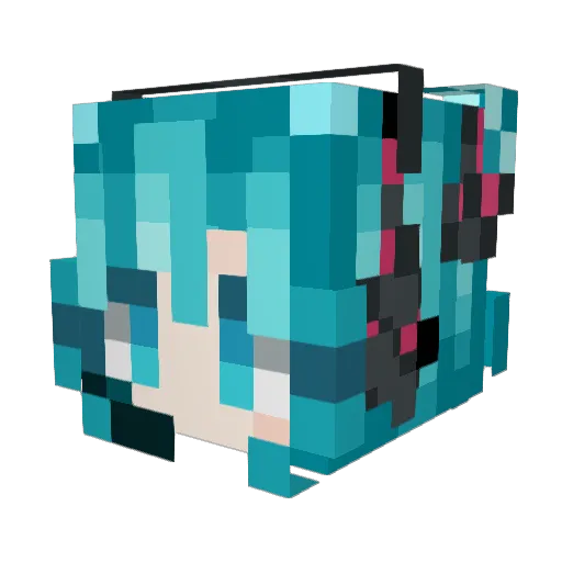 ja2c Minecraft avatar head, 3D render