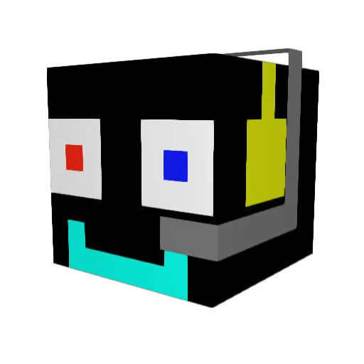 jaBa_ Minecraft avatar head, 3D render