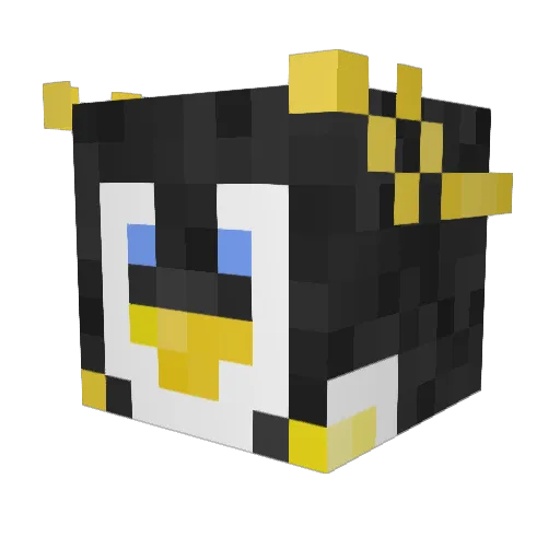 jaKropek Minecraft avatar head, 3D render