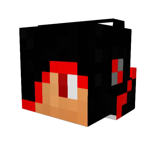 ja_ax Minecraft avatar head, 3D render