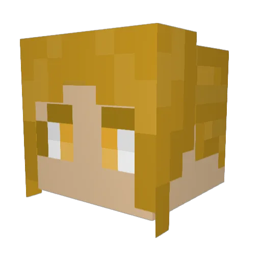ja_ck1 Minecraft avatar head, 3D render