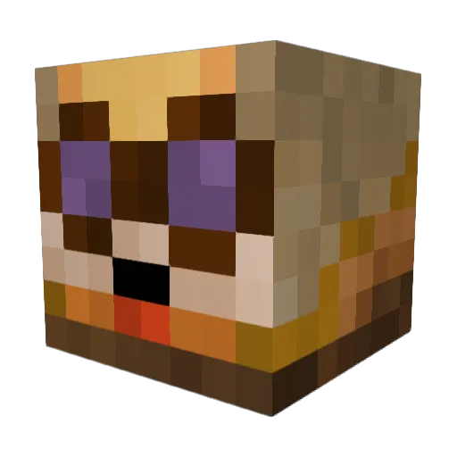 jaaakkkkke Minecraft avatar head, 3D render