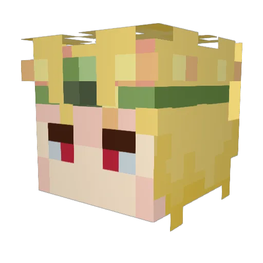 jaairdan Minecraft avatar head, 3D render