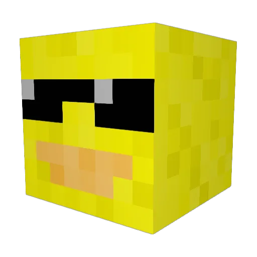 jaamiiii Minecraft avatar head, 3D render