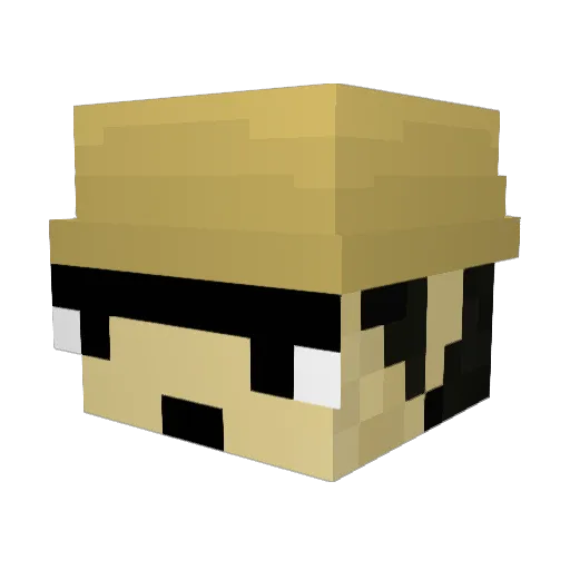 jaammie Minecraft avatar head, 3D render
