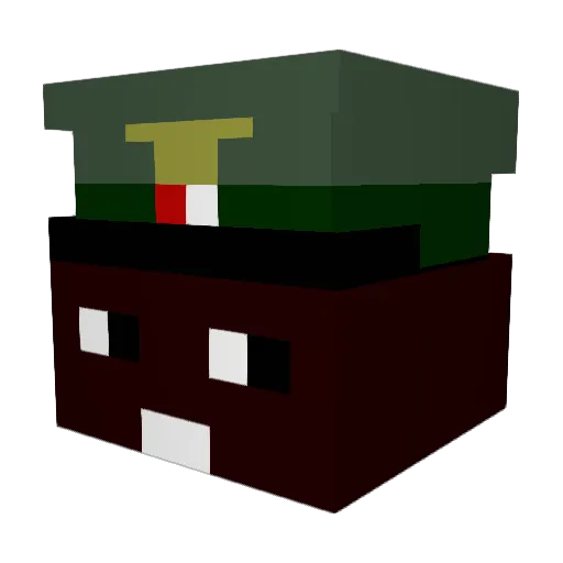 jaarsnaar Minecraft avatar head, 3D render
