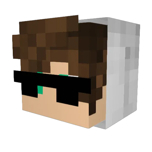 jaaviiix Minecraft avatar head, 3D render
