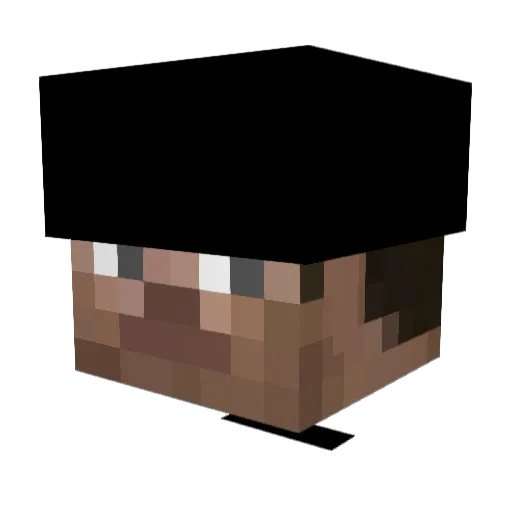 jaavvrr Minecraft avatar head, 3D render