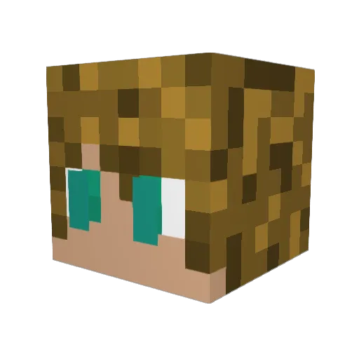jab414 Minecraft avatar head, 3D render