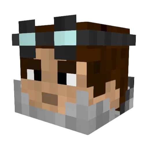 jabbe Minecraft avatar head, 3D render