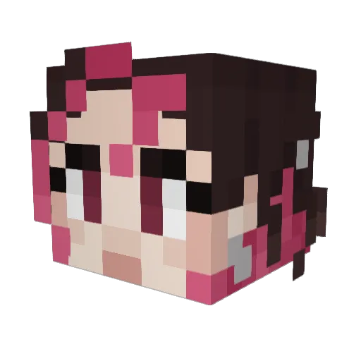 jabbrwcke Minecraft avatar head, 3D render