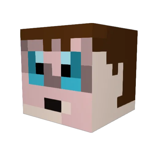 jabird1000 Minecraft avatar head, 3D render