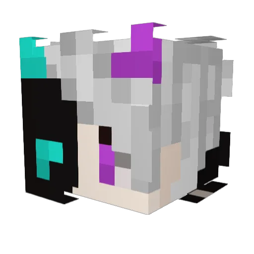 jablas Minecraft avatar head, 3D render