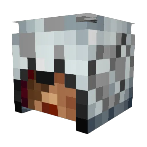 jabliemace Minecraft avatar head, 3D render