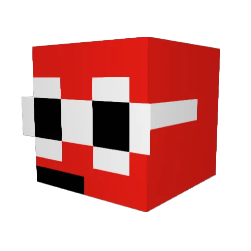 jaboasted Minecraft avatar head, 3D render
