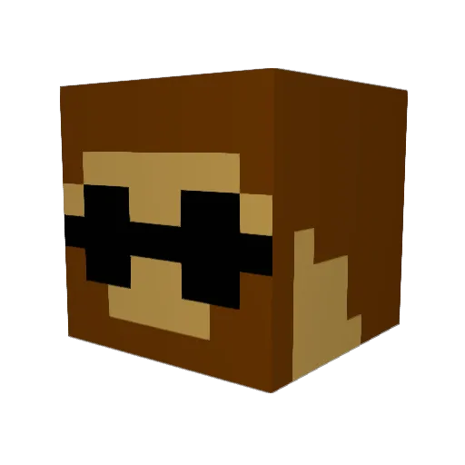 jabster305 Minecraft avatar head, 3D render