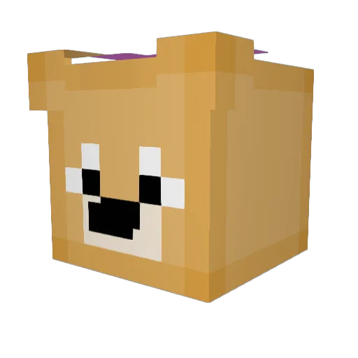 jace_normal Minecraft avatar head, 3D render