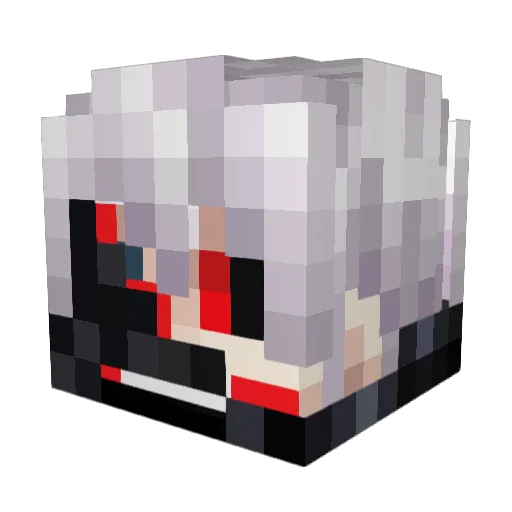 jacetsai Minecraft avatar head, 3D render