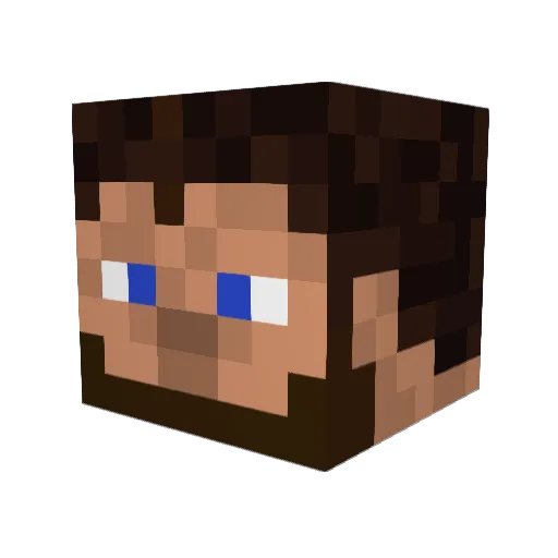 jacintico Minecraft avatar head, 3D render