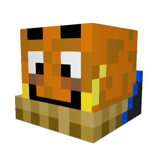 jack0808 Minecraft avatar head, 3D render