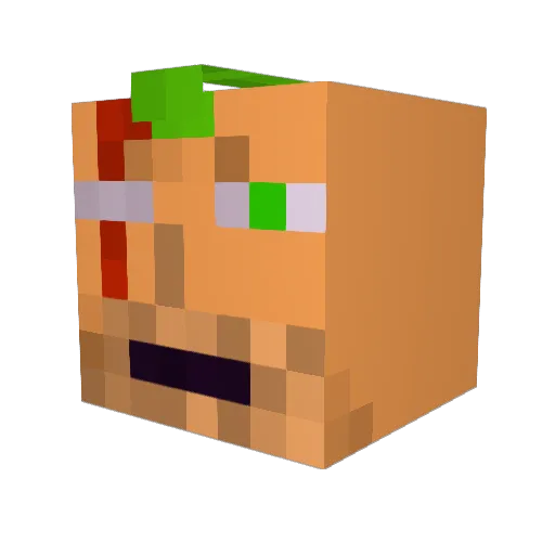 jack0830 Minecraft avatar head, 3D render