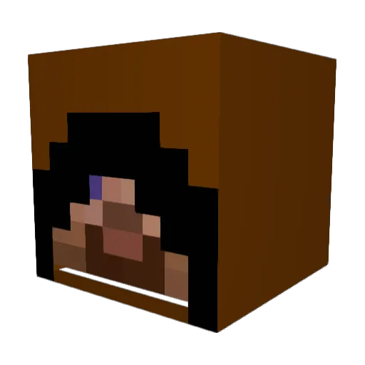 jack107 Minecraft avatar head, 3D render