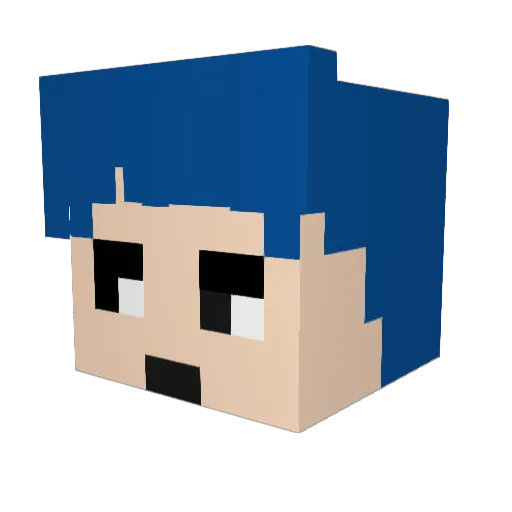jack1106 Minecraft avatar head, 3D render
